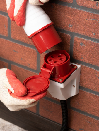 EKF PROxima Розетка стационарная наружная 115 3Р+РЕ+N 16А 380В IP44