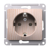 Systeme Electric Glossa Сосна Розетка с заземлением, 16А, механизм