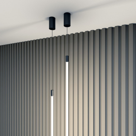 DK7506-BK Подвесной светильник-трос в оплетке FLEX со светодиодом 24V DC 31W 360° 3000К IP20 черный, Цветопередача: >90, Световой поток: 770Лм