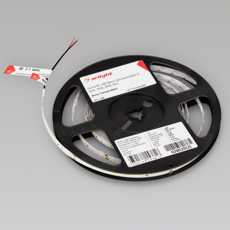 Arlight Лента RT-A80-8mm 24V Warm3500 (6 W/m, IP20, 2835, 5m) (Открытый)