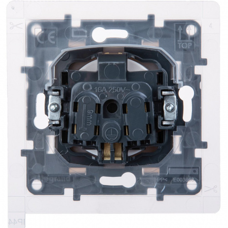 Legrand Etika Белый Розетка 2К+З IP44