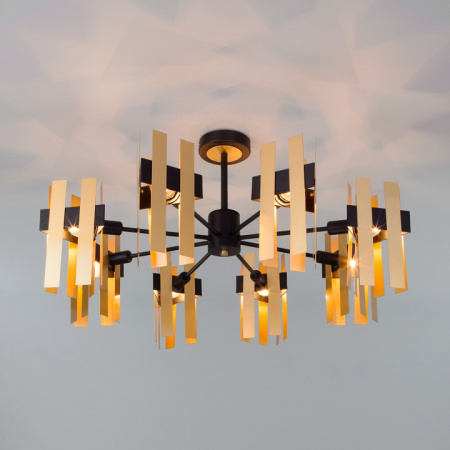Потолочная люстра в стиле лофт 70116/8 черный Eurosvet Spada