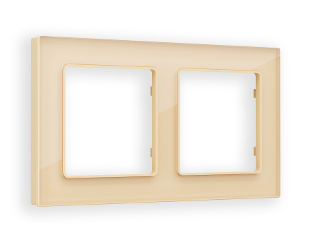 Рамка ALFA Platos (Шампань Стекло органическое) 2-ая AF330602