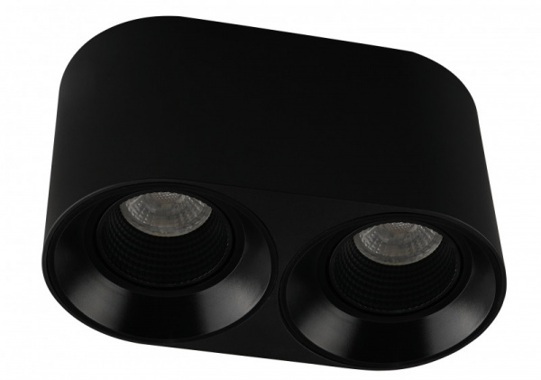 DK3096-BK Светильник накладной IP 20, 10 Вт, GU5.3, LED, черный/черный, пластик