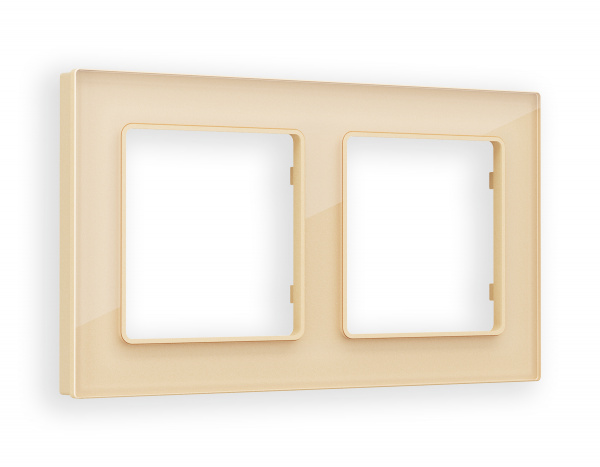 Рамка ALFA Platos (Шампань Стекло органическое) 2-ая AF330602