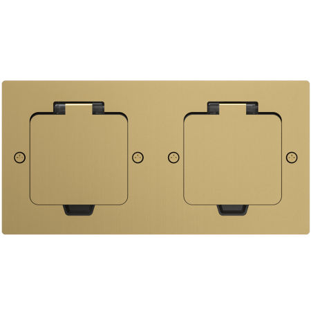 Лючок Surface 4 мод. (2 мод. 45х45 мм.), золото, IP44