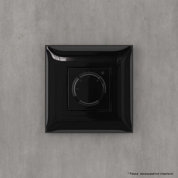 DKC Avanti Черный квадрат Механизм управления вентиляторами