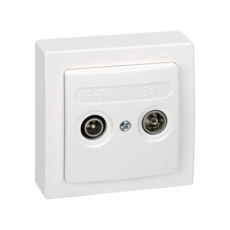Simon 73 loft Мех Розетка R-TV-SAT проходная