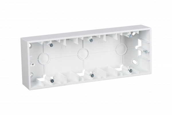 Simon 15 Белая Коробка 3-ая для наружного монтажа