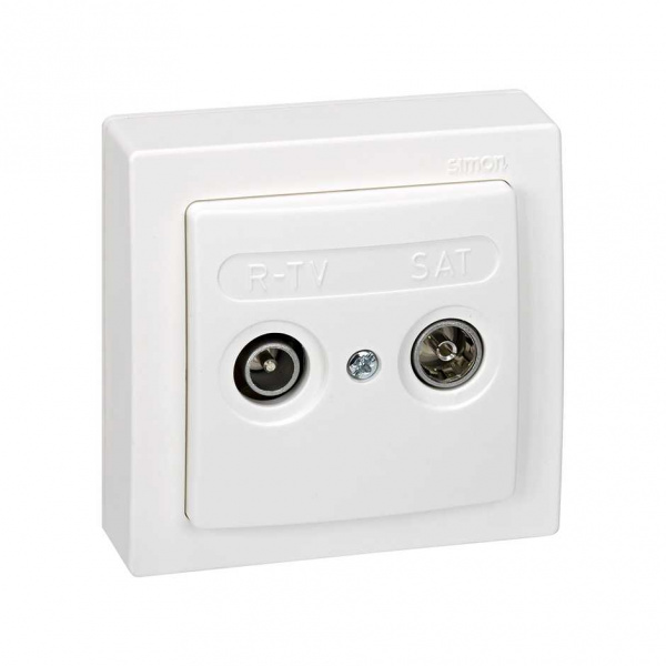 Simon 73 loft Мех Розетка R-TV-SAT проходная