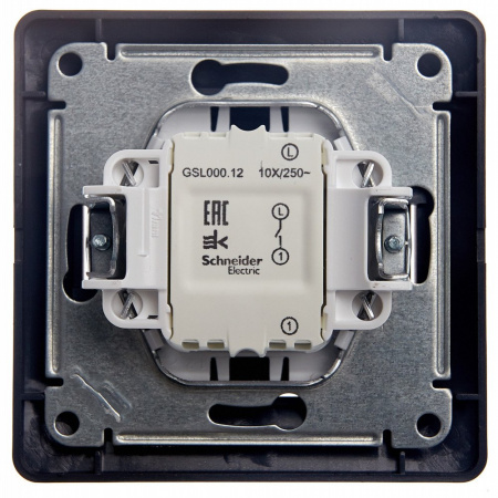 SE Glossa Сиреневый туман Выключатель 1-клавишный сх.1, 10AX (в сборе)