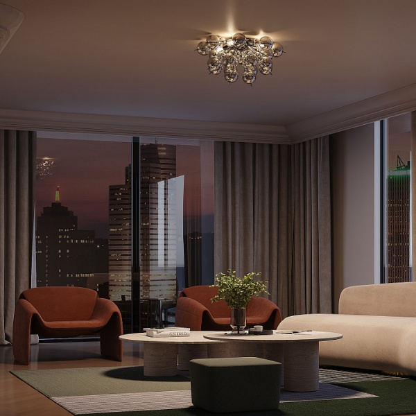 Потолочный светильник MOD133CL-04CH Maytoni Bolla