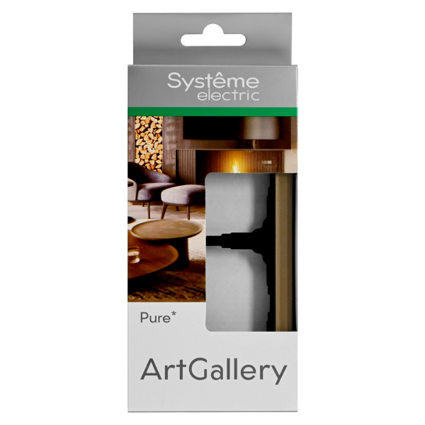 Systeme Electric ArtGallery Pure Органическое стекло Шампань Рамка 2-ая