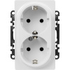 Legrand Valena LIFE DIY Бел Розетка 2-ая с/з, безвинт.зажим