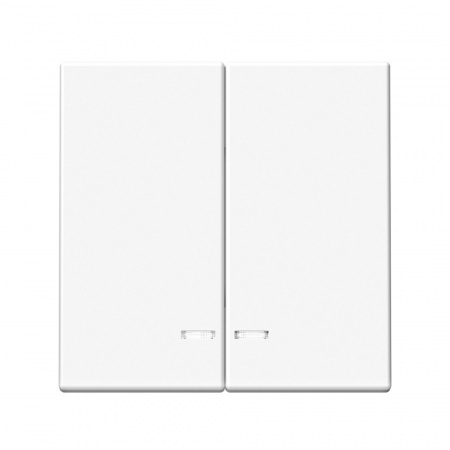 Systeme Electric ArtGallery Лотос Выключатель 2-клавишный с подсветкой, сх.5а, 10АХ, механизм