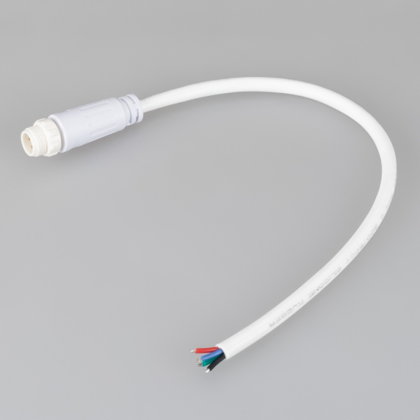 Arlight Коннектор питания MOONLIGHT-SPI/DMX-CON-POWER-MALE-WH (IP67 Пластик, 3 года)