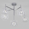Потолочная люстра со стеклянными плафонами 70128/5 хром Eurosvet Jar Потолочная люстра со стеклянными плафонами 70128/5 хром Eurosvet Jar