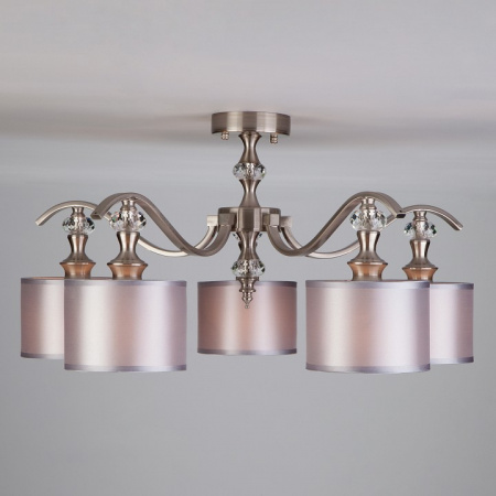 Потолочная люстра 60070/5 сатин-никель Eurosvet Ofelia Потолочная люстра 60070/5 сатин-никель Eurosvet Ofelia