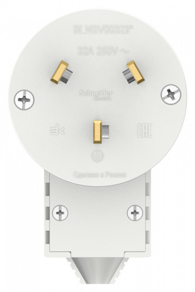 SE Blanca внутр Бел Вилка силовая 2Р+N, 32А, 250В