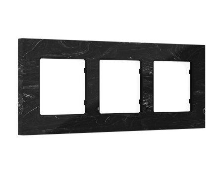 Рамка ALFA Grand (Черный мрамор) 3-ая AF930703