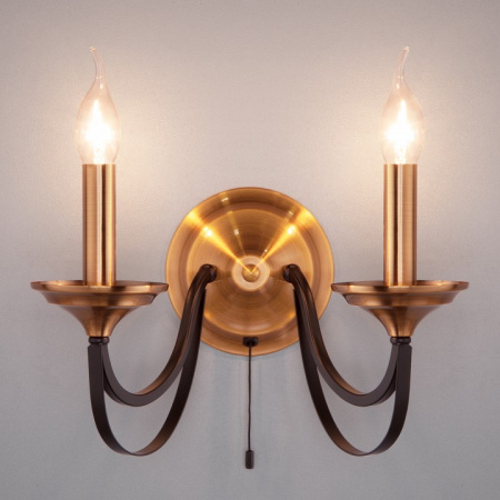 Бра в стиле лофт 60098/2 черный Eurosvet Lazzaro