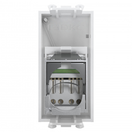 DKC Avanti Белое облако Компьютерная розетка RJ-45  категория 6 экранированная 1 модуль