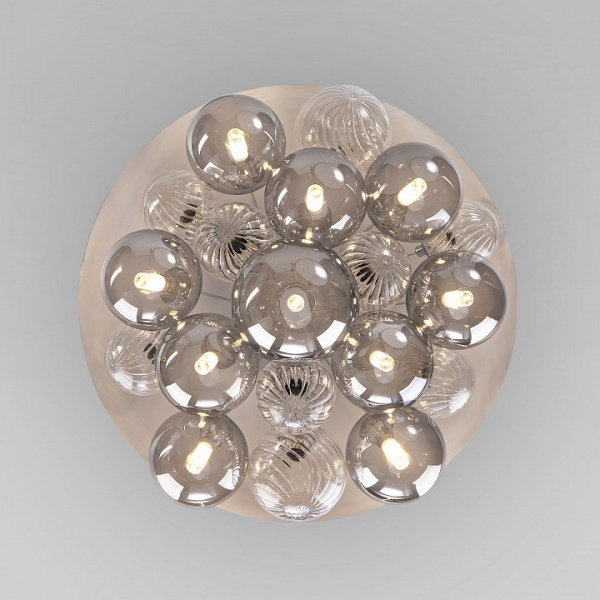 Подвесной светильник со стеклянными плафонами 30178 хром Eurosvet Anait