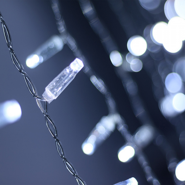 Arlight Светодиодная гирлянда ARD-CURTAIN-CLASSIC-2000x9000-CLEAR-2200LED-WATERFALL White (230V, 180W) (Ardecoled, IP65)