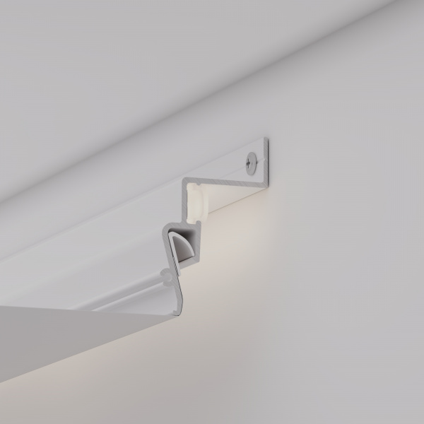 Arlight Профиль STRETCH-SHADOW-M-2000 WHITE (A2-CONTOUR-PRO) (Алюминий)