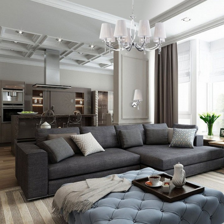 Бра в классическом стиле с хрусталем 60079/1 хром Eurosvet Valery