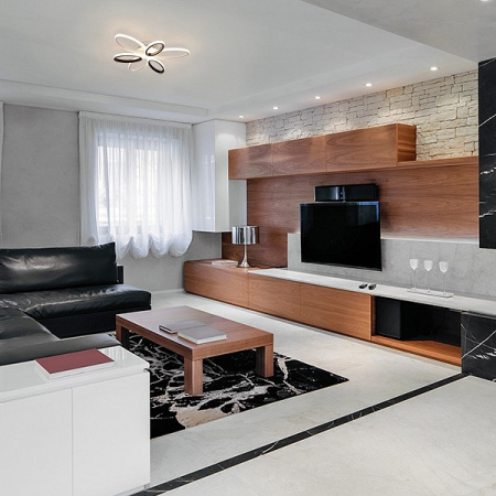 Потолочный светильник с ПДУ 90137/6 белый / чёрный Eurosvet Blade