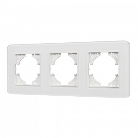 Arlight Рамка стеклянная FRM-OMALI-SFGS-3-WH (-)