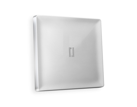 Лицевая панель ALFA (Серебро глянец) для 1-клавишных  выключателей с подсветкой QUANT AP4020