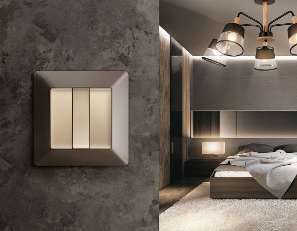 Рамка ALFA Line (Темная бронза матовый) 5-ая AF110635