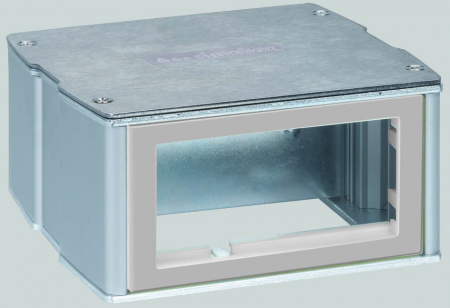 Simon Connect Алюминий Минибашня 2-сторонняя на 4 модуля К45, 70х133х128