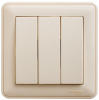 Systeme Electric Wessen 59 Беж Выключатель 3-клавишный, 10АХ (в сборе)