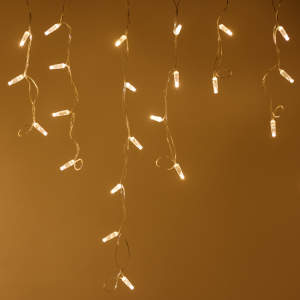 Arlight Светодиодная гирлянда ARD-EDGE-CLASSIC-2400x600-CLEAR-88LED-MILK-FLASH Warm (230V, 6W) (Ardecoled, IP65)