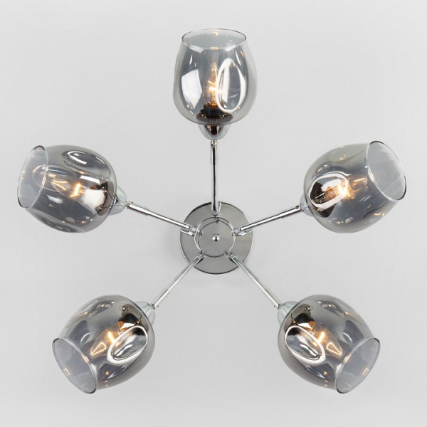 Потолочная люстра с плафонами 30164/5 хром Eurosvet Marci