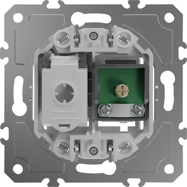 Donel Механизм розетки RJ45/TV cat.6, ClassE-8/0-2400 МГц, серия D16, DO36200