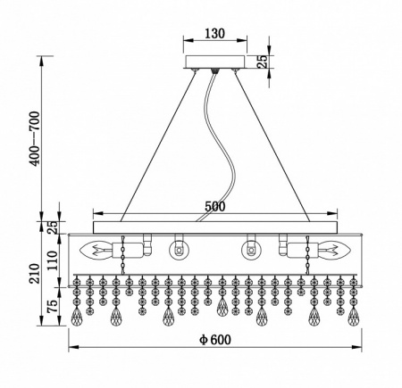Потолочный светильник MOD600PL-10W Maytoni Manfred