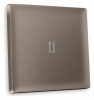 Лицевая панель ALFA (Темная бронза матовый) для 1-клавишных выключателей с подсветкой QUANT AP6320