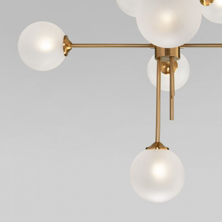 Потолочный светильник cо стеклянными плафонами 50383 латунь Eurosvet Volver