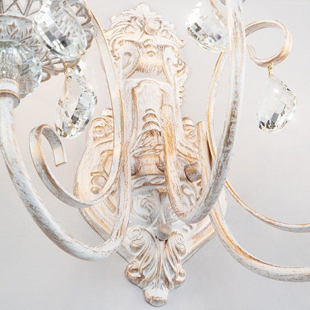 Бра с хрусталем 3305/3 белый с золотом Eurosvet Alda