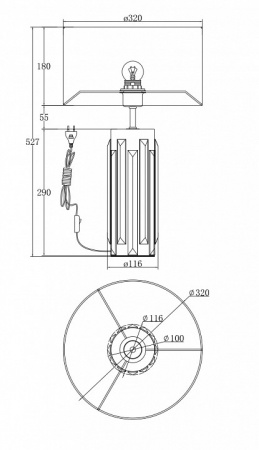 Настольный светильник Modern MOD304TL-01G Maytoni Muse