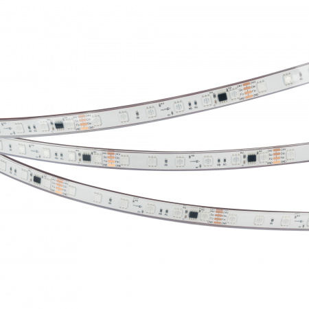 Arlight Лента герметичная SPI-PFS-B60-12mm 24V RGB-PX6-BPT (12 W/m, IP68, 5060, 5m) (бегущий огонь)
