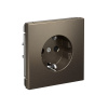 Systeme Electric ArtGallery Мокко Розетка с заземлением со шторками, 16А, механизм, быстрозажим. клем.
