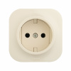 Legrand Quteo Бежевый Розетка б/з