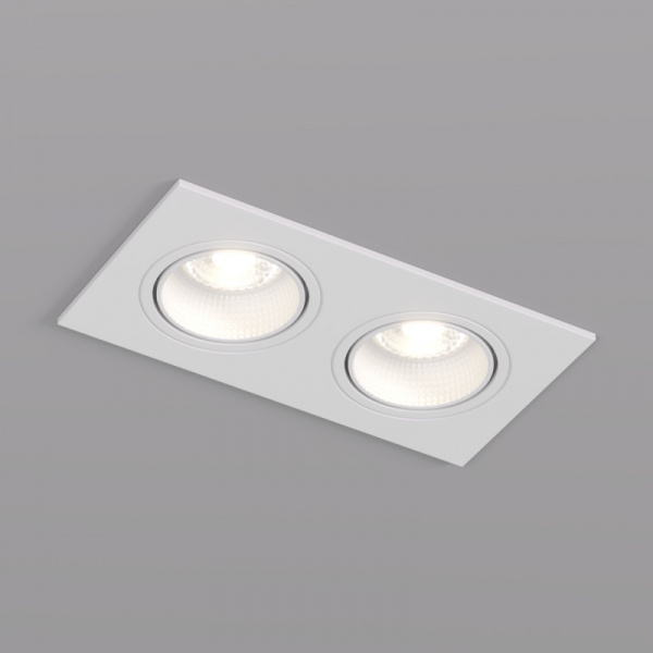 DK3072-WH Встраиваемый светильник, IP 20, 10 Вт, GU5.3, LED, белый/белый, пластик