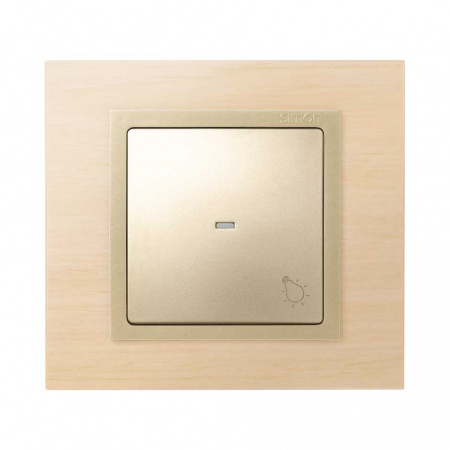 Simon 82 Detail Шампань Клавиша с пиктограммой "свет"