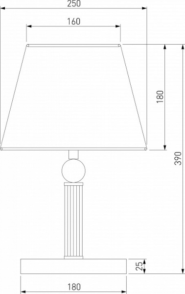 Настольный светильник 01145/1 хром Eurosvet Conso